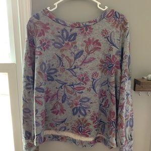 Patterned Floral Anthropologie sweater